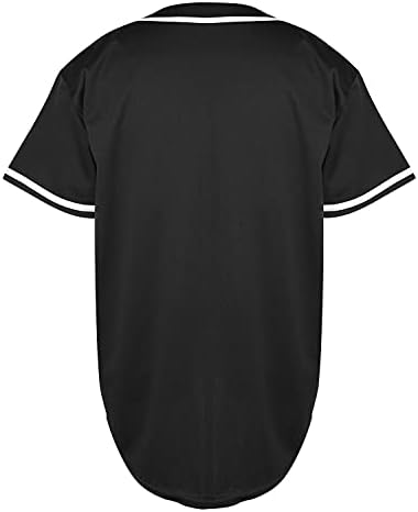 Mesospero muški prazni obični baseball dres gumb dolje majice sportovi hip hop hipster dres s-3xl crno bijelo sivo crveno plavo