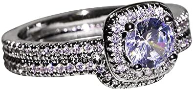 2023. luksuzni cirkonski rinen prsten Lady Elegant Wedding Nakin Ring Nakit Poklon za podudaranje prstenova 3