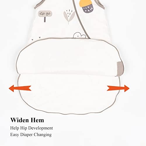 FUNUPUP dječja nosač pokrivača 2.5 Toddler vreća za spavanje beba vreća za spavanje s dvosmjernim patentnim zatvaračem za djevojčice