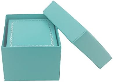 888 Display USA Ultra Elegant Teal Blue Box Box - Savršena kutija prstena za tog posebnog nekoga. Luksuzni poklon kutija za prijedlog
