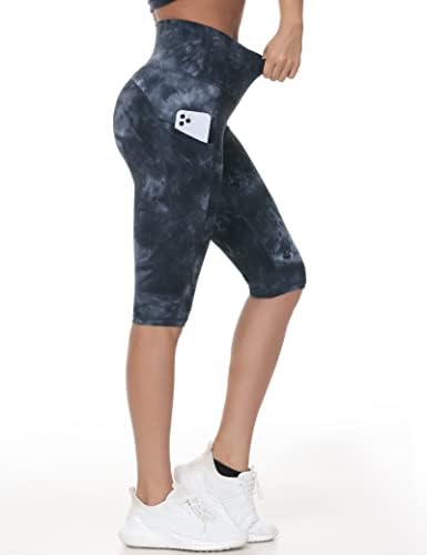 Vježba dužine ženskog koljena Capris gamaše križni salon za joga hlače s džepovima