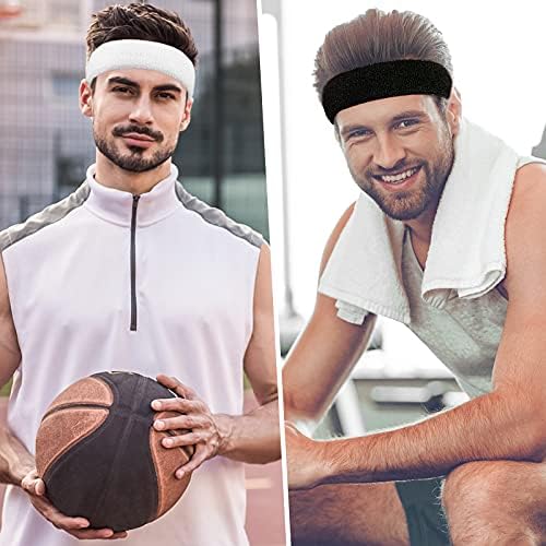 Beace znoj Sportske trake za muškarce i žene - Vlada atletski pamuk Terry tkanina za tenis, košarku, trčanje, teretana, vježbanje