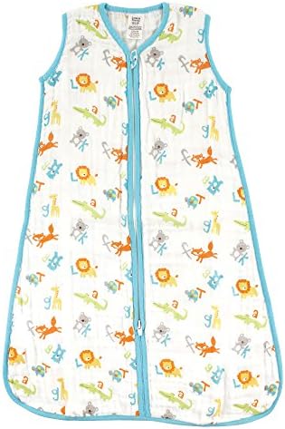 Omiljena dječja vreća za spavanje od muslina Uniseks vreća za spavanje bez rukava, pokrivač, Muslin, 0-6 mjeseci