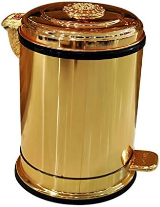 N/A Zlatna pedala metalna smeća Can Upscale Hotel Villa Kitchen dnevni boravak kupaonica natkrivena smeća kanta za skladištenje kante