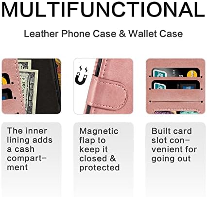 Torbica za novčanik od umjetne kože s magnetskim poslovnim telefonom u obliku novčanika od umjetne kože, modna flip torbica s utorom