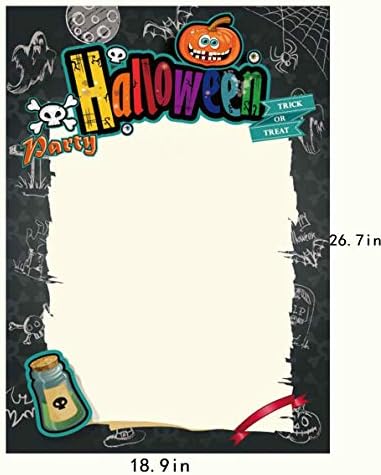7-gost Halloween Party Card Mascs Mascks Reps Bumpkin Photo Booth Reps s papirnatim okvirom