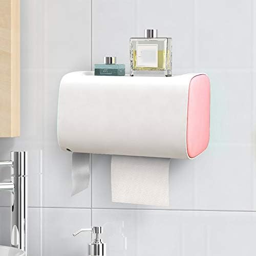 KLHHG kupaonica vodootporni držači toaletnog papira zidna kutija za skladištenje dvostrukog sloja plastični držači papira prijenosna