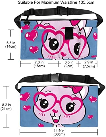 Slatka ružičasta meow meow mačja struka fanny torba s pakiranjem pakiranja fanny pakiranje za žene i muškarce slatka torba s strukom,