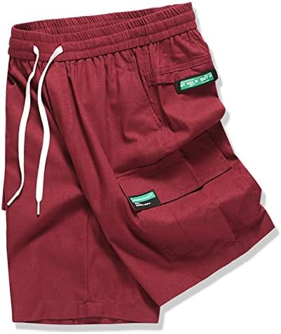 Teretne kratke hlače za muškarce, muške casual elastične struke kratke kratke hlače opuštene fit vanjske multi džepne kratke kratke