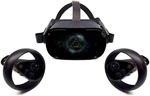 Naljepnice s oprezom Kože za Oculus Quest, zaštitni, izdržljivi i jedinstveni omot za omot vinil naljepnice | Jednostavan za primjenu,