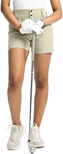 Viodia Women's 5 planinarski golf kratke hlače s džepovima visoki struk Stretch Stretch Cargo kratke kratke kratke hlače za žene casual