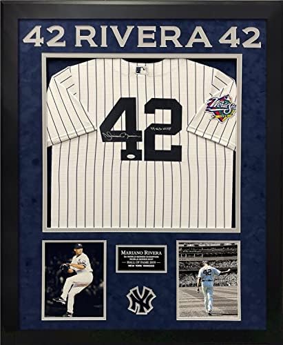Mariano Rivera Autograph Jersey New York Yankees White s natpisom 99 WS MVP 32 × 40 - Autografirani MLB dresovi