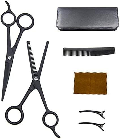 ASJD Frizerske škare set, profesionalni setovi za škare za rezanje kose, muškarci, žene, djeca, za brijačni salon kompleti za kućne