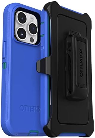 Otterbox iPhone 14 Pro Defender Series Case - Crna, robusna i izdržljiva, sa zaštitom priključaka, uključuje futrolu za isječak Kickstand