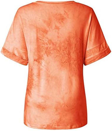 Majice za žene, modne Ležerne ljetne majice kratkih rukava Plus veličine, prozračne opuštene gradijentne majice četvrtastog vrata