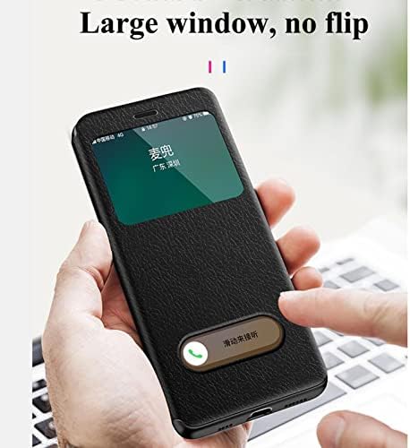 Torbica LTLGHY za iPhone 13 Mini/13/13 Pro/13 Pro Max, flip poklopac od umjetne kože s funkcijom pogled s prozora, folio na magnetna
