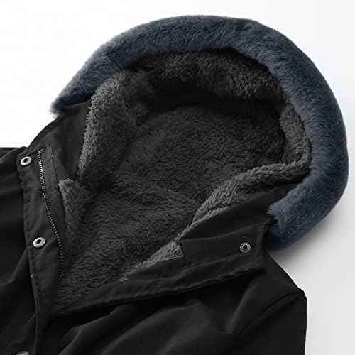 Fuzzy Fleece nadmašena jakna s kapuljačom topli trendi kaput ženska zimska jakna jakna s džepom vitki modni kardigan