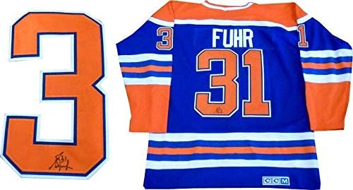 Grant Fuhr Autografirani Edmonton Oilers Jersey - Autografirani NHL dresovi