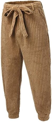 Sezcxlgg muške hlače muške casual hip hop hlače solidne boje manžetna čipka u obliku hlača s džepom