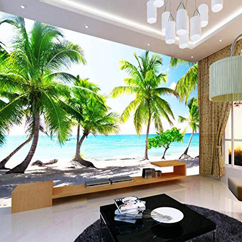 Fifikoj 3D foto-tapeta morska obloga obalna plaža 3d zidni papir Mural Rolls za pozadinu sobe-280x200cm