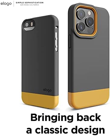 Slučaj Elago Glide Armour dizajniran za iPhone 13 Pro, zaštitu od kapljica, zaštitni poklopac TPU -a otpornog na udarce, nadograđeni