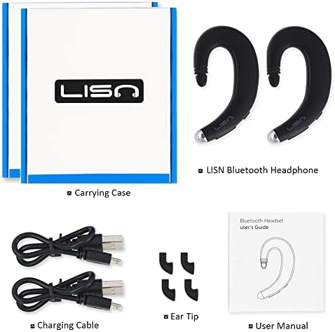 LISN EAR-HOOK Bluetooth slušalice, True Wireless Open Ear Bluetooth slušalice s mikrofom, ultra-lagani bezbolni Bluetooth Ponuci 8-10