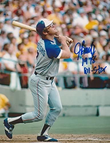 Jeff Burroughs Atlanta Braves 1978 All Star Action potpisano 8x10 - Autografirane MLB fotografije