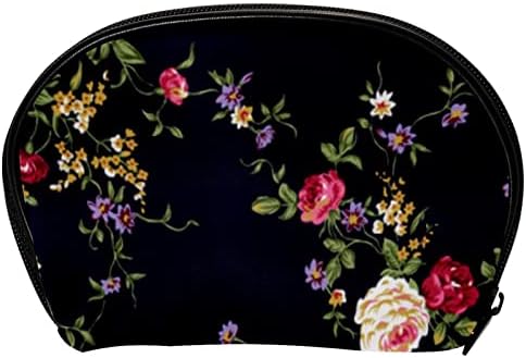 Tbouobt kozmetičke torbe za žene, šminkanje torbe za toaletne zaštite Organizator, vintage pastorabilni cvjetovi cvjetna ružičasta