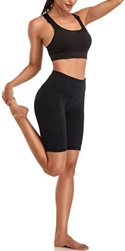 OALKA ženske kratke joge bočne džepove visokog struka, vježbanje kratkih hlača