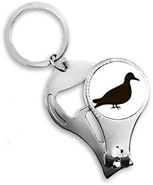 Crni golub životinjski portret noktiju za nokat ring za otvarač za otvarač boca za bočicu