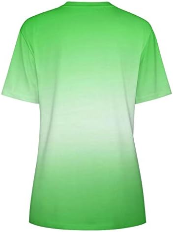 Patrika ženska slatka majica s kratkim rukavima ležerna majica s printom zeleni vrhovi za žene u Americi