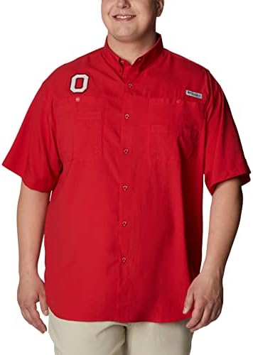 Columbia NCAA Ohio State Buckeyes Muška majica s kratkim rukavima Tamiami, XLT, OS - Intenzivno crvena