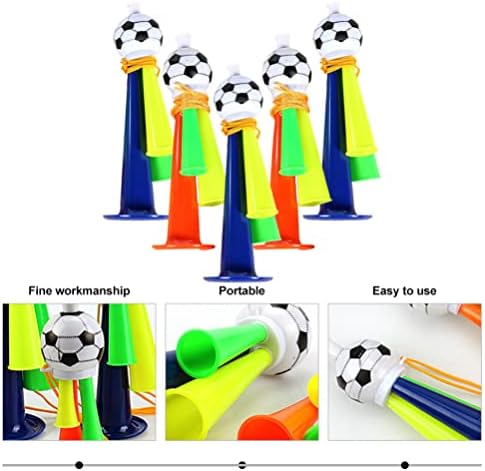 Toyvian Mini igračke puhanja roga 5pcs plastični stadion rog nogometni rog rog rog zabava navijanja roga nogometni proizvođač buke