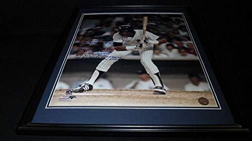 Oscar Gamble potpisan uokviren 16x20 Photo plakat JSA opsežni statistički natpisi! - Autografirane MLB fotografije