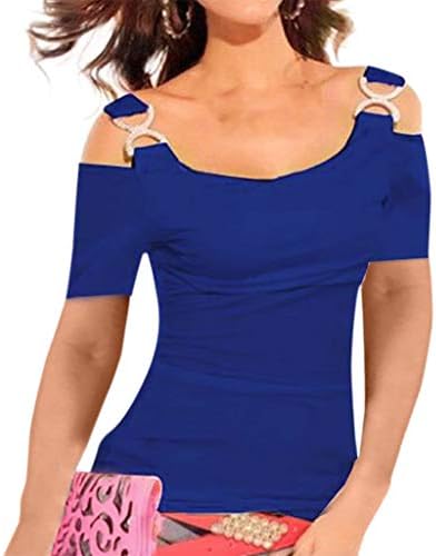 Ženska dukserica okrugli vrat Preveliki Ugodni vanjski džepni džepni kapuljača Kratki rukavi osnovni košulja