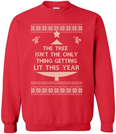 Gradske košulje Drvo nije jedino što se osvijetli ružni božićni smiješni dt crewneck majicu