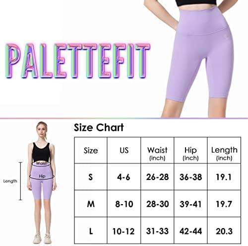 Palettefit biciklističke kratke hlače za žene, visoki struk i maslačke meke kratke hlače, ženske atletske kratke hlače za jogu, trčanje,