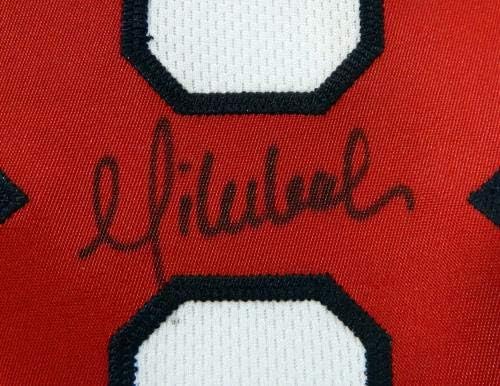 St. Louis Cardinals Mike Leake 8 Igra izdana Potpisani bijeli Jersey - igra korištena MLB dresova