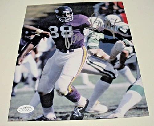 Alan Page Minnesota Vikings, Notre Dame, Hof Last1 JSA/CoA/Stamp Potpisan 8x10 Photo - Autografirani NFL fotografije