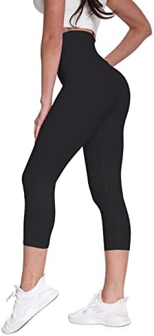 Zioccie visoki struk Capri i tajice pune duljine za žene - maslački meki trbuh za kontrolu trbuha joge hlače za trčanje za vježbanje