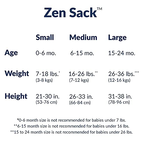 Mrzavi grah Zen Sack Classic & Winter Bundle | Nježno ponderirane vreće za spavanje | Beba: 15-24 mjeseci | Pomozite novorođenčetu/dojenčadi