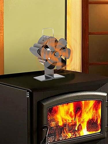 * Četiri ventilatora plamenik na drva ekološki tihi ventilator za dom učinkovita raspodjela topline zračni eko ventilator za plinski