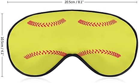 Softball uzorak za ispis maske za oči Svjetlo blokira masku za spavanje s podesivim remenom za rad na putu za spavanje