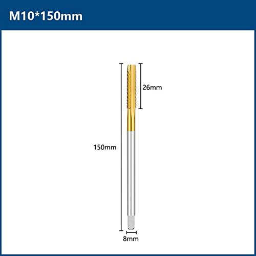 Vijak Dodirnicu M2-M12 Navoj Dodirnite Ravnu flautu 90-150 dužina metričkog utikača Dodirnite za metal Alati za navođenje vijaka 1pcs