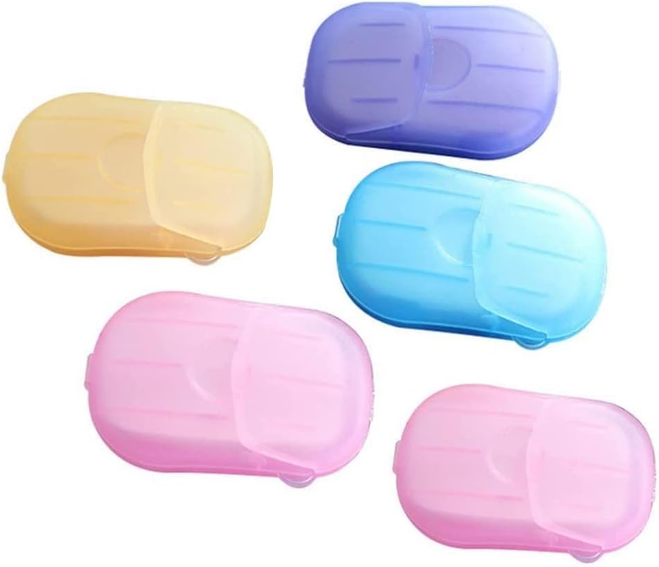 Papir za sapun za jednokratnu upotrebu 5 kutija sredstvo za čišćenje ruku mirisni papir za sapun u mini boji za planinarenje na otvorenom
