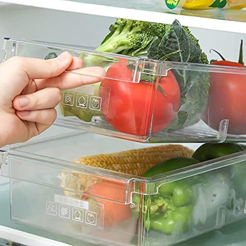 Plastična kutija za odlaganje vrsta ladice hladnjaka Podesiva ladica za spremanje povrća i svježe hrane kućanstvo