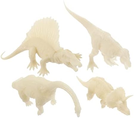 Toyvian 20 PCS DIY obojeni dinosaur priručnik PVC White