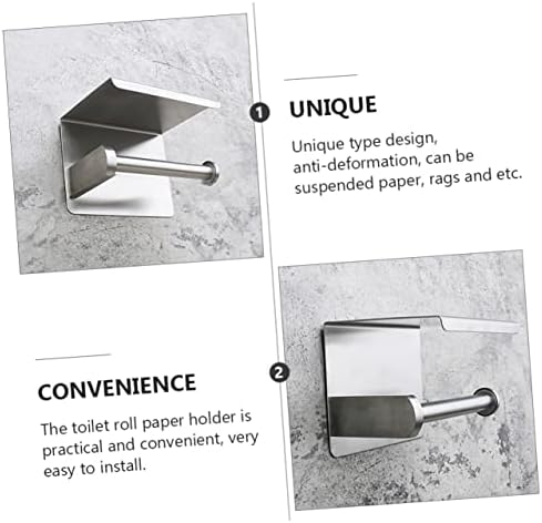 Kabilock Držač od nehrđajućeg čelika papirnati držač nehrđajuće police zidne police za polica za kupaonicu Tkiva za rolanje toaletni