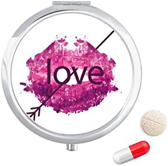 Valentinovo ružičaste usne ljubavna strelica kutija za tablete džepna kutija za pohranu lijekova spremnik za doziranje