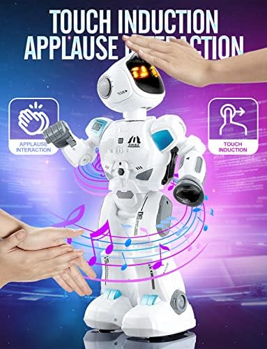 Velike Smart Emo robotske igračke za djecu 5-7, gesta za osjetilo programibilne interaktivne robote za daljinsko upravljanje za 8-12